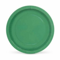 Plate set Algon Disposable Cardboard Green 10 Pieces 20 x 20 x 1,5 cm (36 Units)