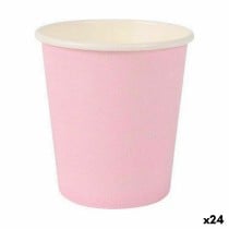 Set de Verres Algon Produits à usage unique Carton Rose 20 Pièces 120 ml (24 Unités)