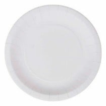 Plate set Algon Disposable Cardboard White 25 Pieces 20 cm (36 Units)