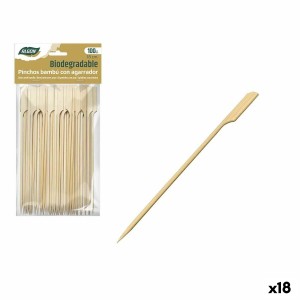 Grillspieß-Set Algon Bambus 100 Stücke 18 cm (18 Stück)