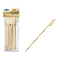 Ensemble de brochettes pour barbecue Algon Bambou 20 Pièces 18 cm (24 Unités)