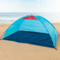 pare-vent de plage Aktive Bleu Polyester Oxford 210D 200 x 92 x 130 cm 200 x 130 x 92 cm