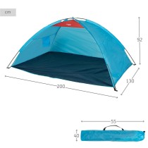 Beach Windscreen Aktive Blue Polyester Oxford 210D 200 x 92 x 130 cm 200 x 130 x 92 cm