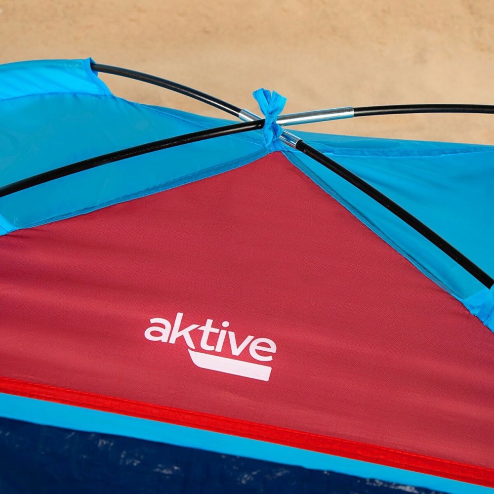 Beach Windscreen Aktive Blue Polyester Oxford 210D 200 x 92 x 130 cm 200 x 130 x 92 cm