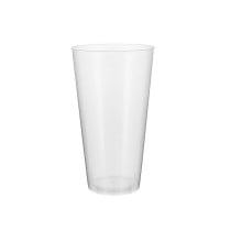 Lot de verres réutilisables Algon Plastique Transparent 10 Pièces 450 ml (32 Unités)