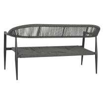 Canapé de jardin Home ESPRIT Aluminium 131 x 55 x 76 cm