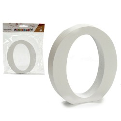 Letter Pincello O White Wood 2 x 16 x 14,5 cm (24 Units)