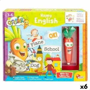 Lernspiel Lisciani Carotina Baby Happy English Elektronisches Puzzle 4,5 x 14,5 x 3 cm (6 Stück)