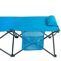 Lit pliant Aktive Bleu Camping 178 x 62 x 38 cm 178 x 38 x 62 cm (2 Unités)