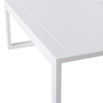 Table Basse Io Blanc Aluminium 100 x 100 x 45 cm