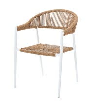 Garden chair Neska White Aluminium synthetic rattan 56 x 59,5 x 81 cm