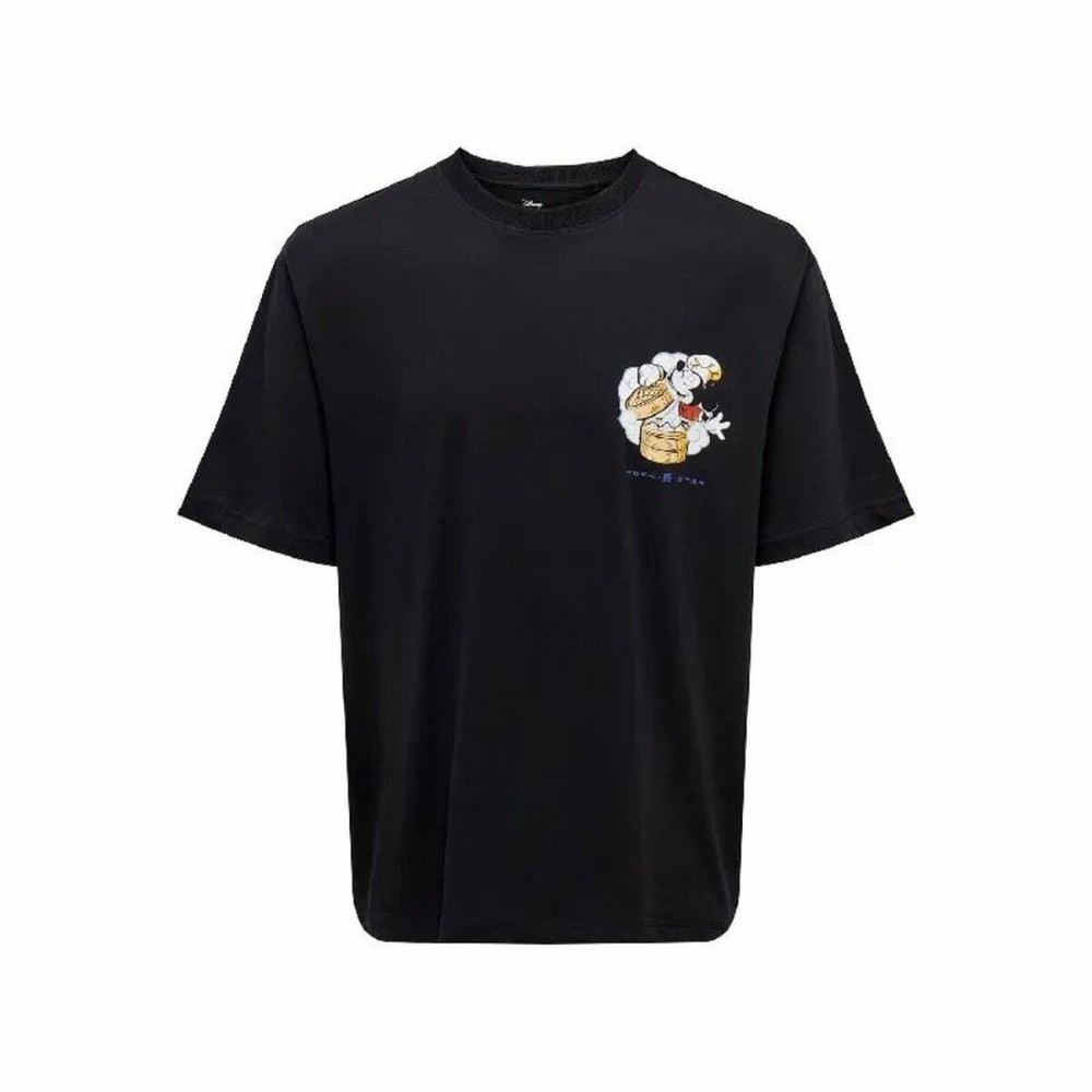 T-shirt à manches courtes homme Only & Sons Onsdisney Life Rlx Noir