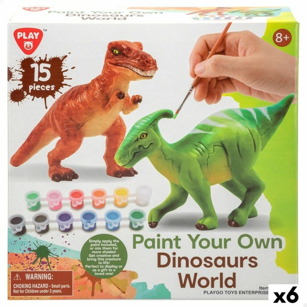 Set 2 Dinosaurier PlayGo 15 Stücke 6 Stück 14,5 x 9,5 x 5 cm Dinosaurier Zum Malen