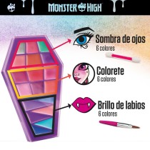 Kit de maquillage pour enfant Monster High Feeling Fierce 10 x 16,5 x 2 cm 4 Unités