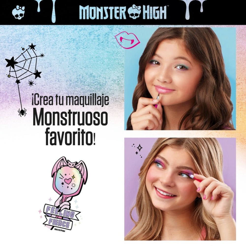 Kit de maquillage pour enfant Monster High Feeling Fierce 10 x 16,5 x 2 cm 4 Unités