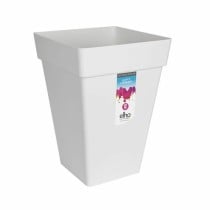 Pot Elho Blanc Plastique Carré 37 cm