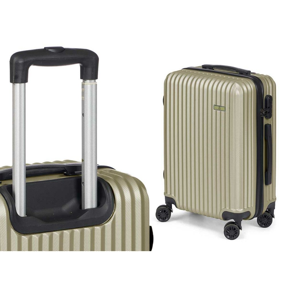 Set of suitcases Green Stripes 3 Pieces