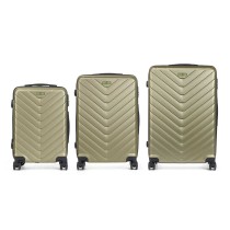 Set of suitcases Green 3 Pieces