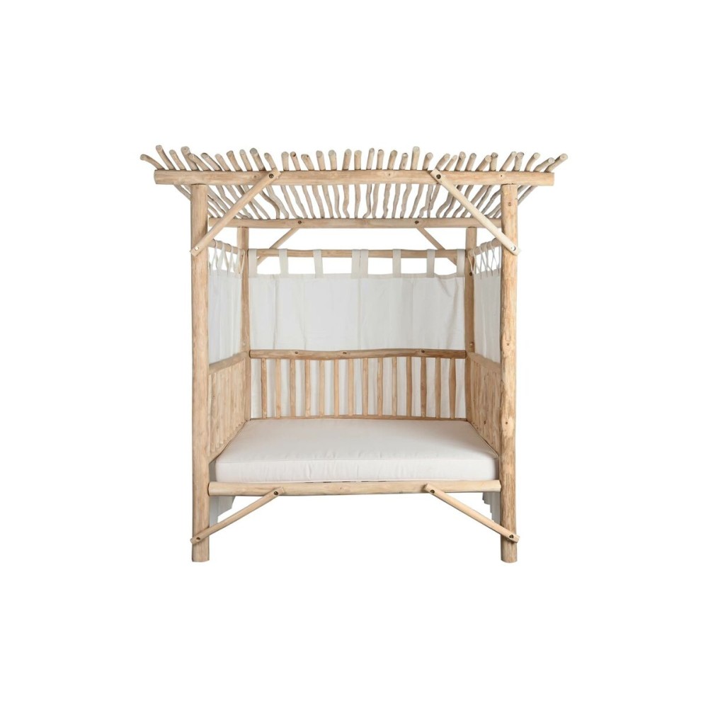 Garden day bed DKD Home Decor White Natural 200 x 180 x 200 cm