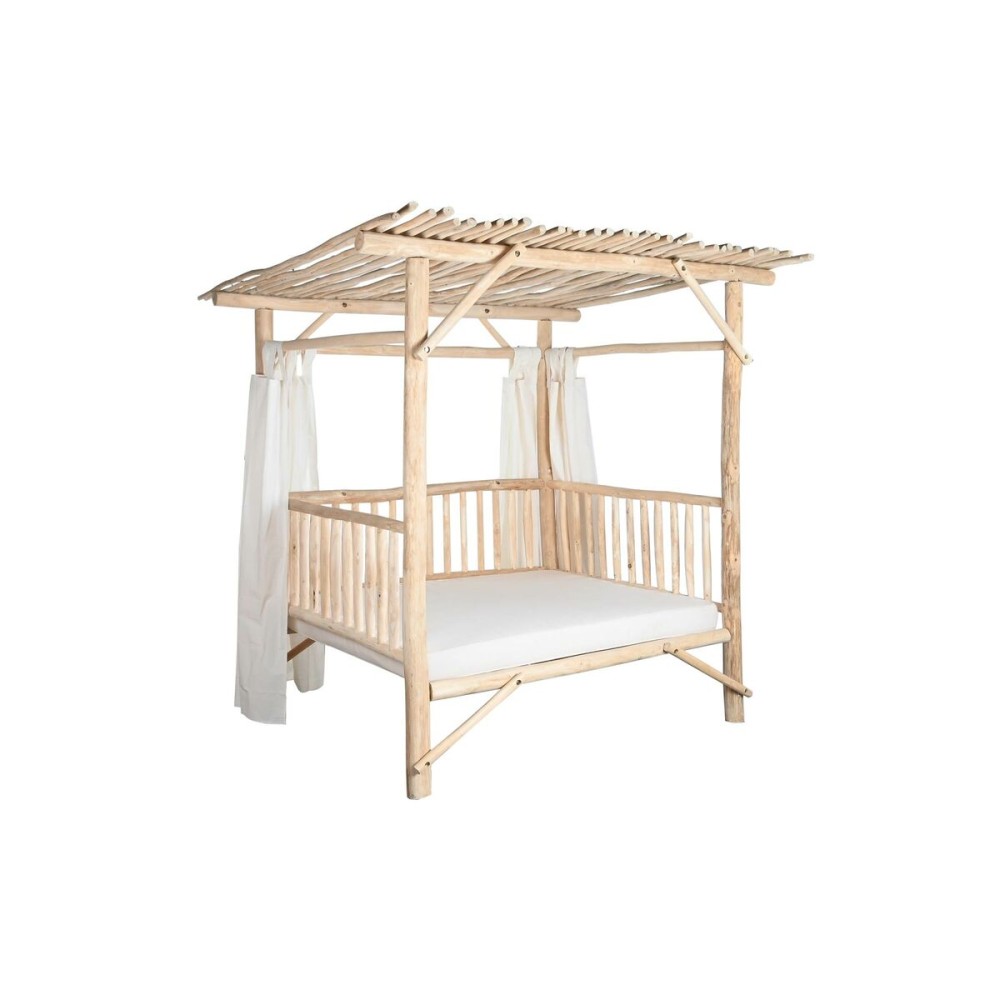 Garden day bed DKD Home Decor White Natural 200 x 180 x 200 cm