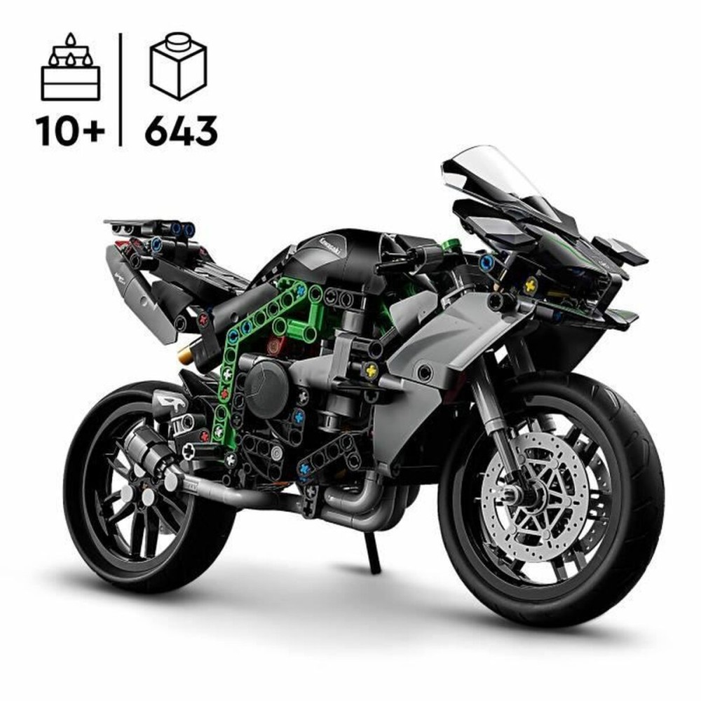 Konstruktionsspiel Lego Technic 42170 Kawasaki Ninja H2R Schwarz 643 Stücke