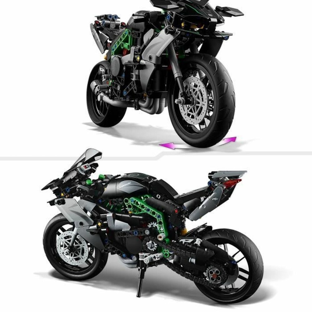 Construction set Lego Technic 42170 Kawasaki Ninja H2R Black 643 Pieces