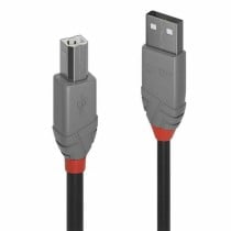 USB A zu USB-B-Kabel LINDY 36674 3 m Grau