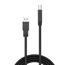 USB A to USB B Cable LINDY 43098 10 m Black