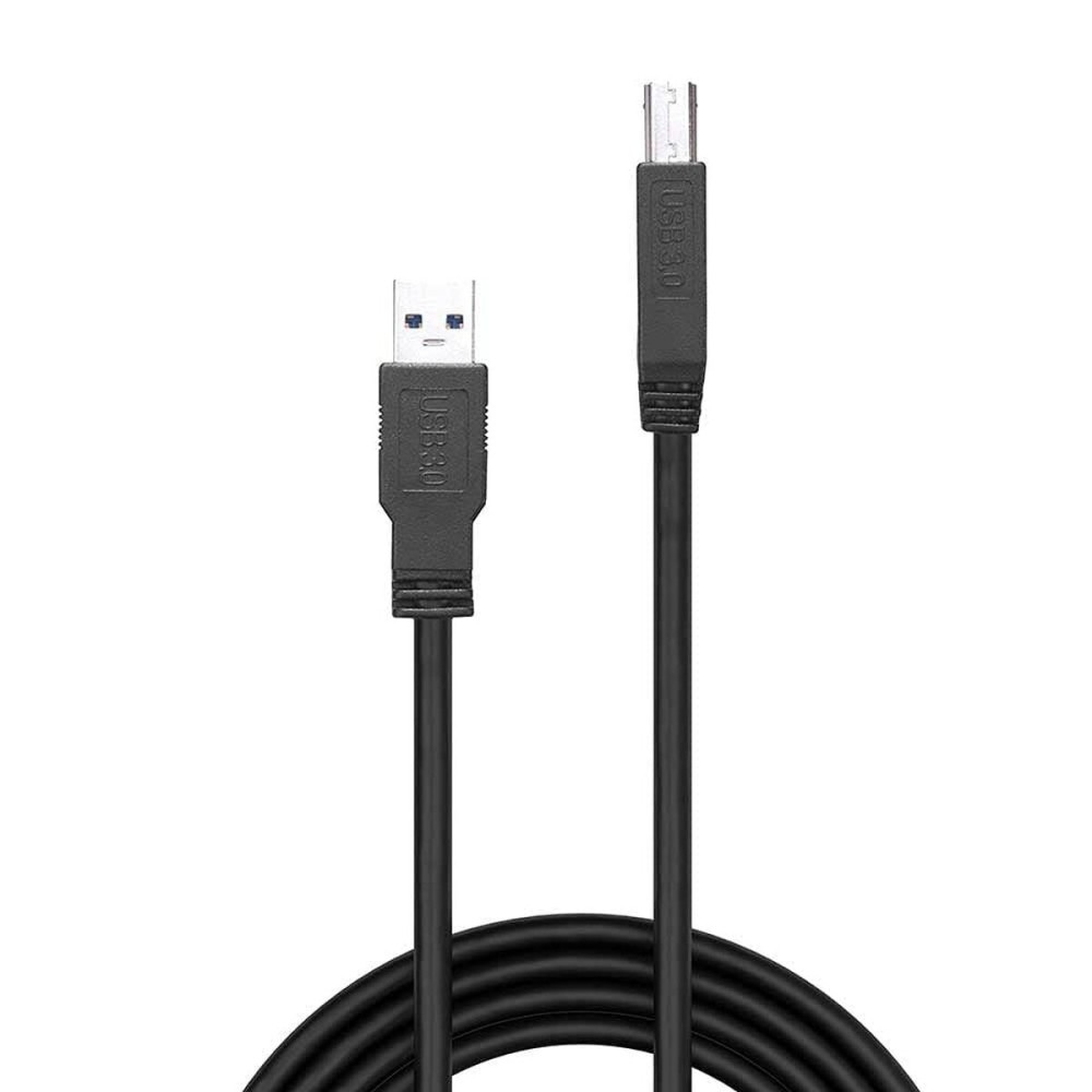 USB A zu USB-B-Kabel LINDY 43098 10 m Schwarz