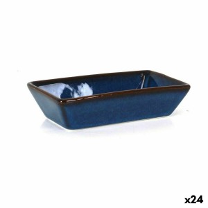 Bol pour Apéritifs La Mediterránea Pica-pica Bleu Rectangulaire 13,8 x 7,2 x 3,2 cm (24 Unités)