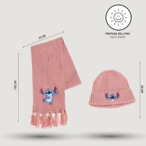 Mütze und Schal Stitch Rosa