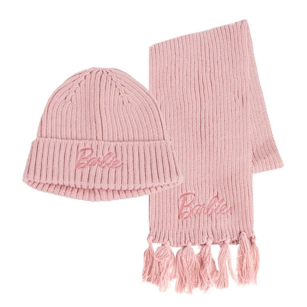 Hat and Scarf Barbie Pink