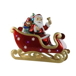 Christmas bauble Home ESPRIT Red Multicolour Father Christmas 64 x 26 x 60 cm