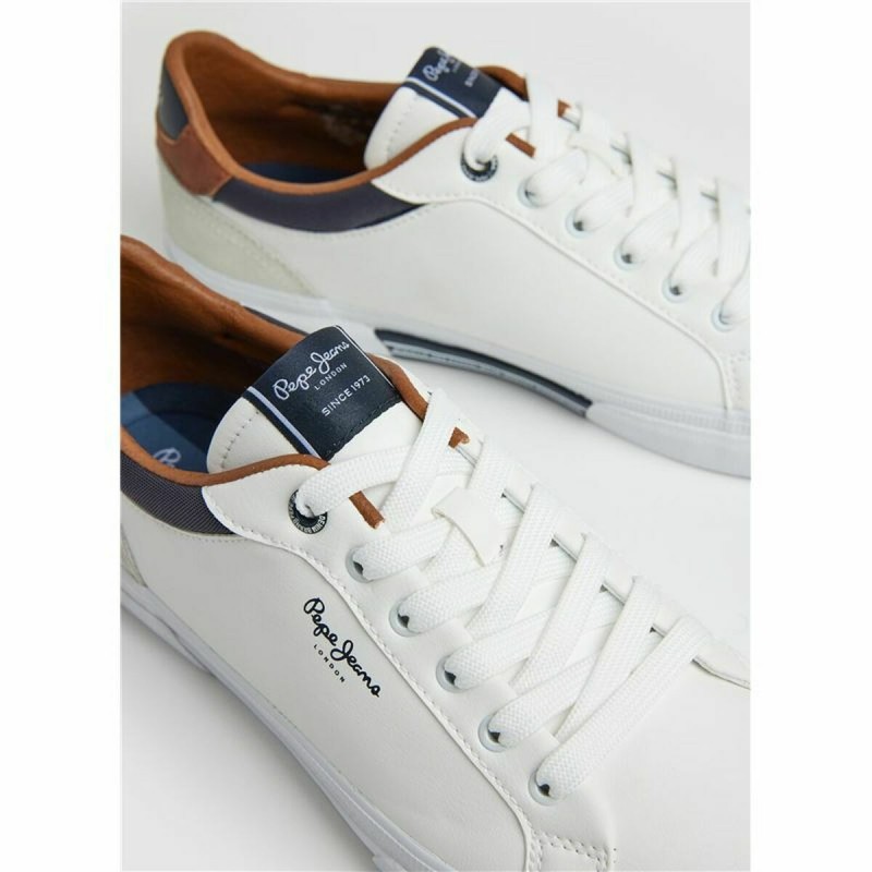 Chaussures de Sport pour Homme Pepe Jeans Kenton Court Blanc