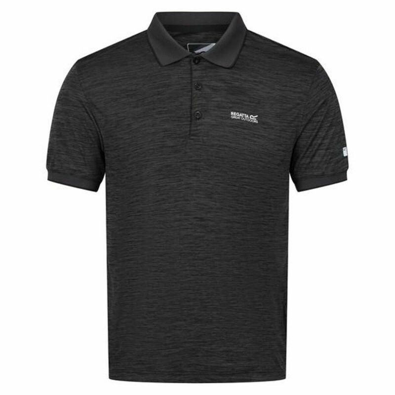 Herren Kurzarm-Poloshirt Regatta Remex II Ash Dunkelgrau