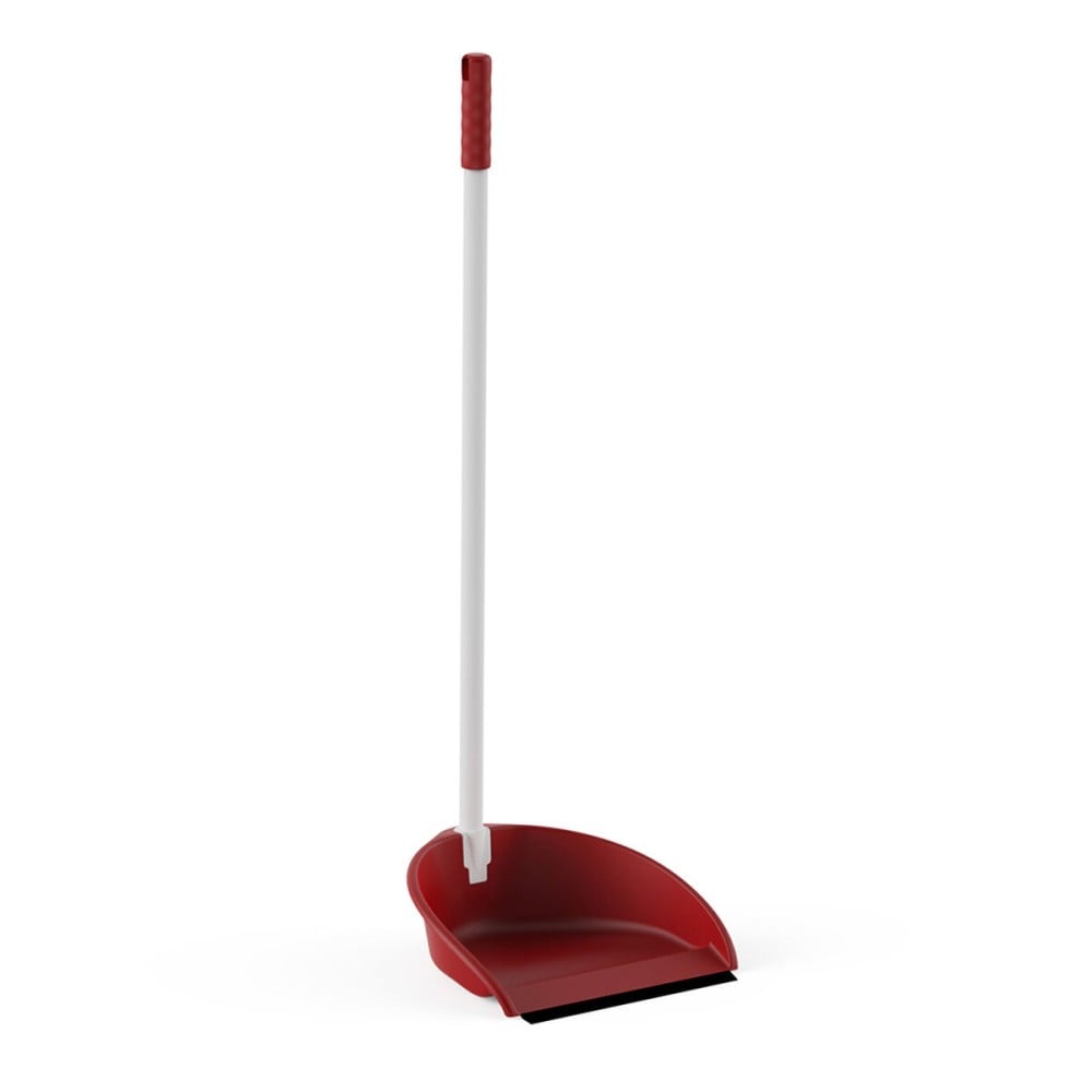 Dustpan Plastiken White Red Plastic Foldable