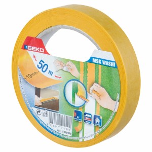 Ruban de masquage Geko msk washi Orange Acrylique Papier 19 mm x 50 m