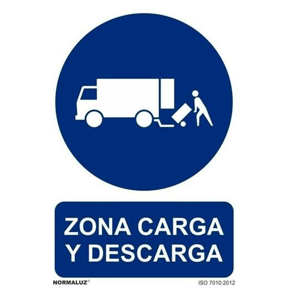 Sign Archivo 2000 "ZONA CARGA Y DESCARGA" polypropylene 32 x 30 cm