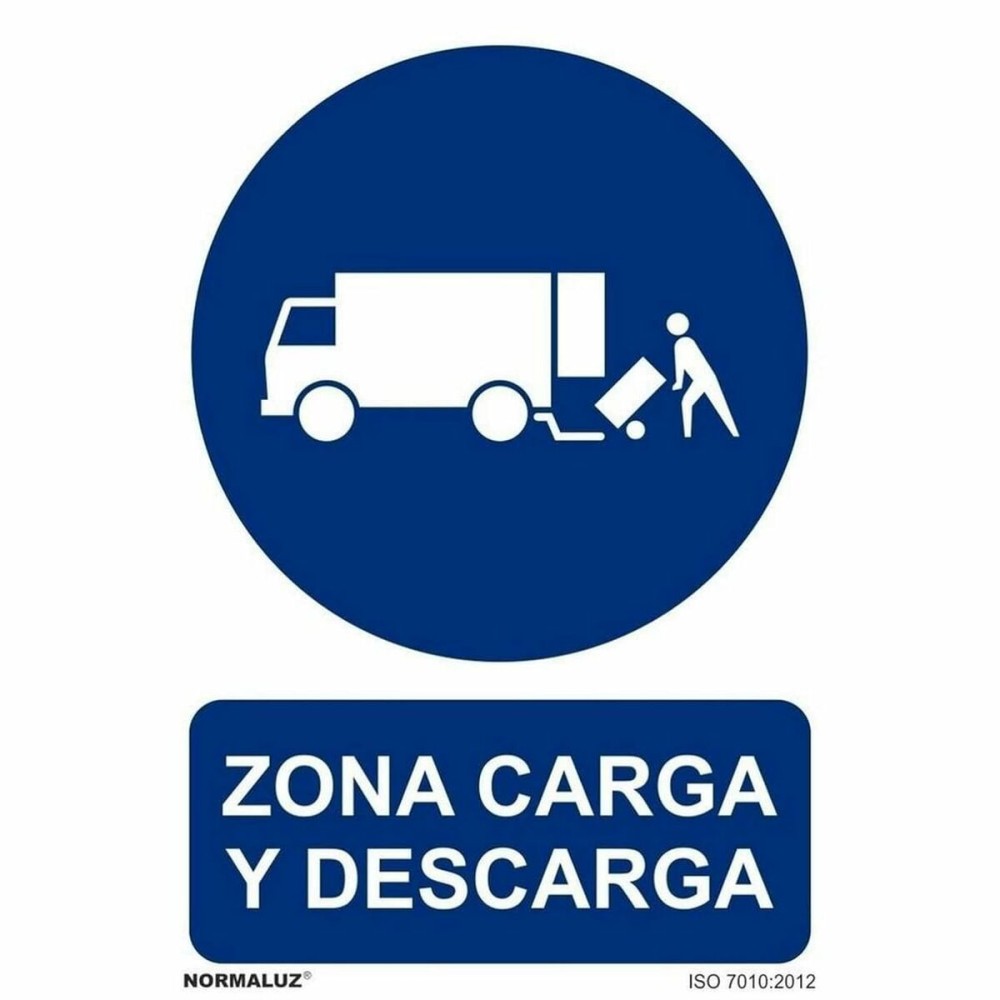 Schild Archivo 2000 "ZONA CARGA Y DESCARGA" Polypropylen 32 x 30 cm