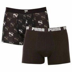 Herren-Boxershorts Puma Cat Aop 2 Stück Schwarz