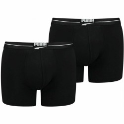 Herren-Boxershorts Puma  Gentle Retro 2 Stück Schwarz