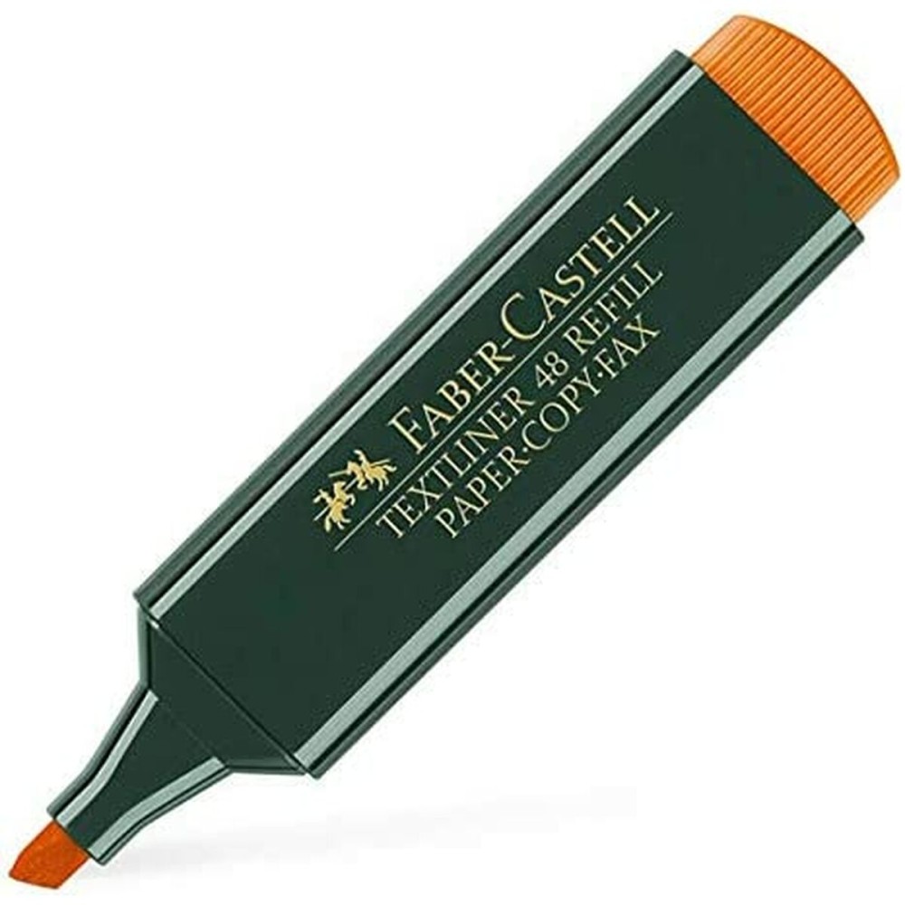 Highlighter Faber-Castell TEXTLINER 48 Orange (10 Units)