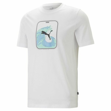 T-Shirt Puma Graphics Wave Weiß Herren