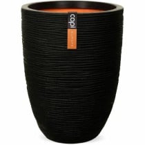 Planter Capi Europe Black Plastic Circular