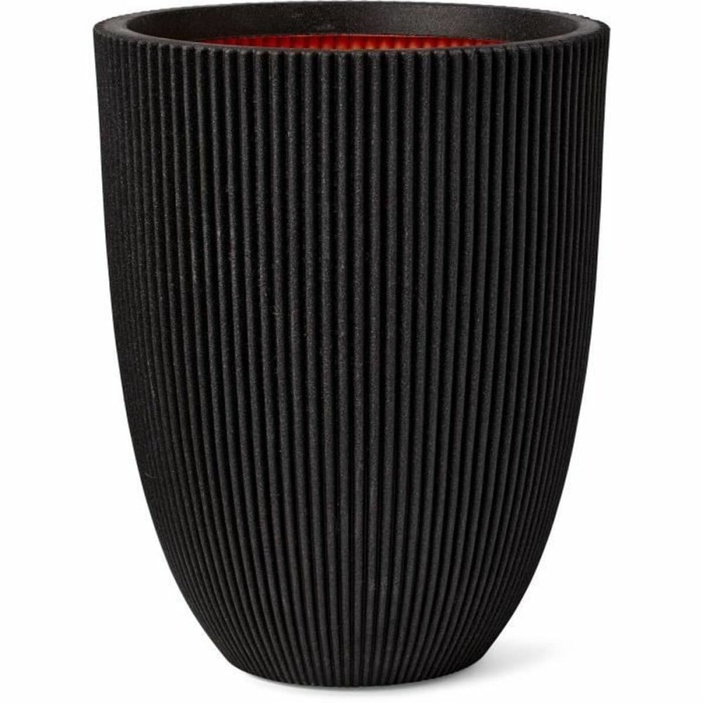 Planter Capi Europe Black Plastic Circular