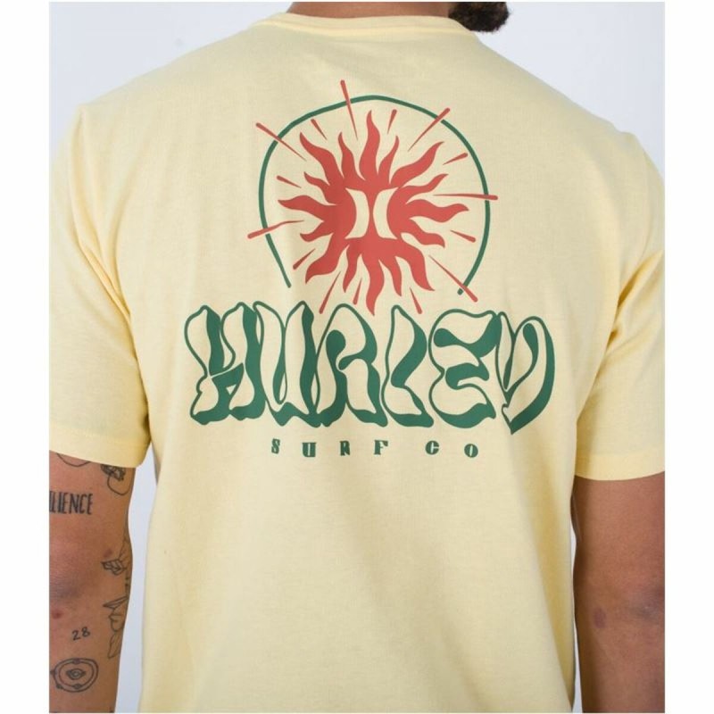 T-shirt Hurley Evd Exp Sun Is Shinning Yellow Men