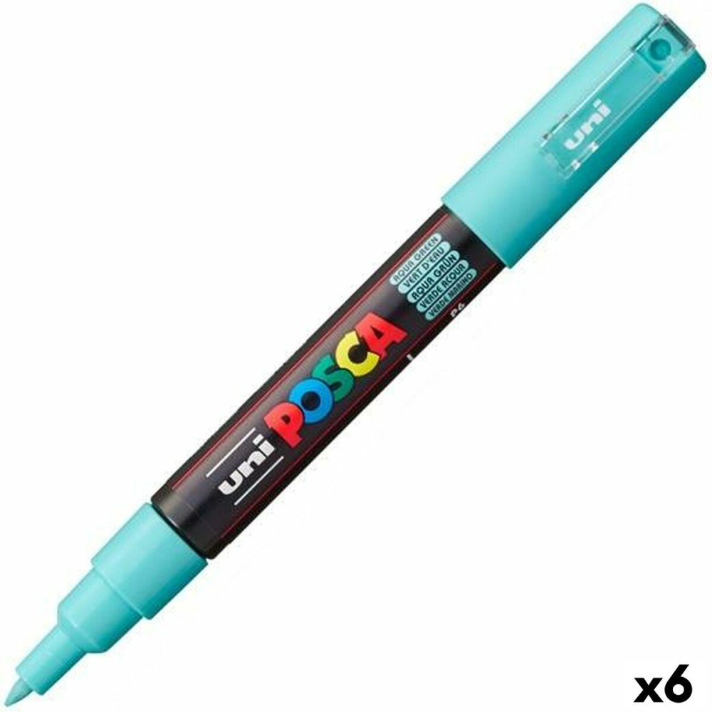 Acrylic paint marker POSCA PC-1M Aquamarine 0,7 mm (6 Units)