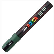 Acrylic paint marker POSCA PC-5M Dark green 1,8-2,5 mm (6 Units)