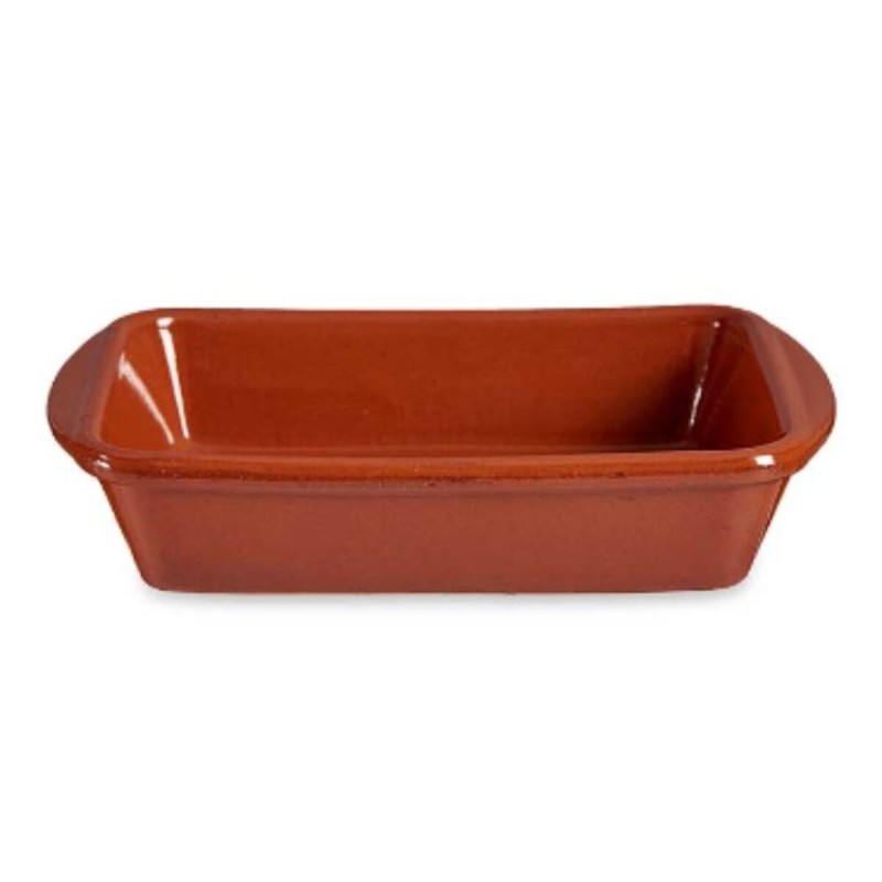 Oven Dish Baked clay Rectangular 14,5 x 4 x 20 cm (16 Units)