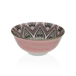 Bol pour Apéritifs Versa Rose Céramique Porcelaine 15,5 x 7 x 15,5 cm